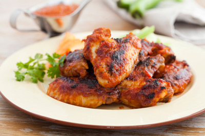 Рецепт - Куриные крылышки с соусом барбекю