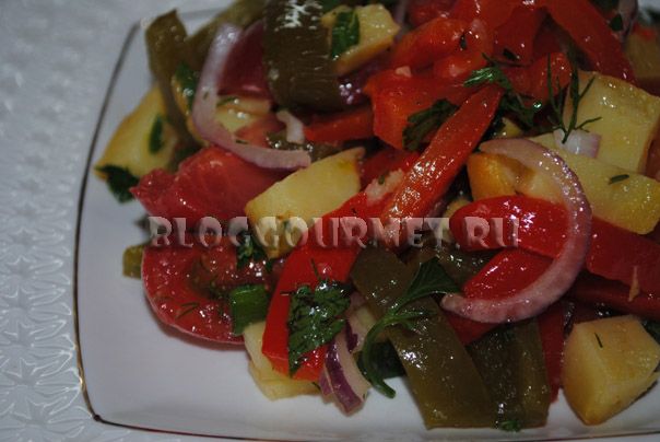 Салат из запеченных овощей