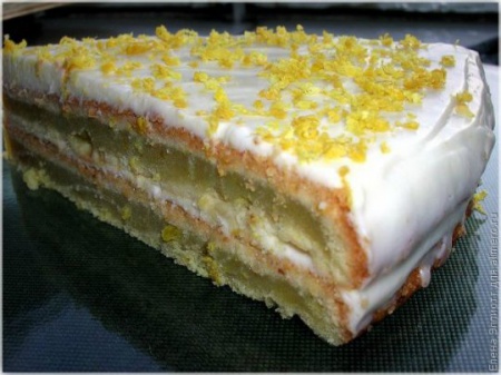 Вкусный марципаново-цитрусовый торт на 8 марта