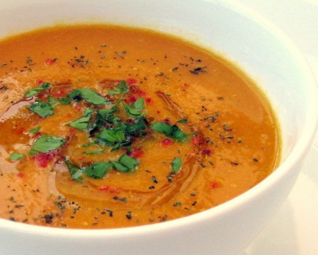 Рецепт томатного супа с чечевицей