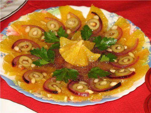 Салат из апельсинов по-мароккански