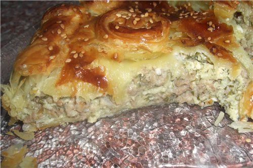 Греческий пирог с мясом