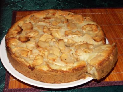 Яблочный пирог с посыпкой рецепт